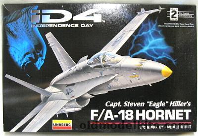 Lindberg 1/72 F/A-18 Hornet from the Movie Independence Day ID4, 77313 plastic model kit